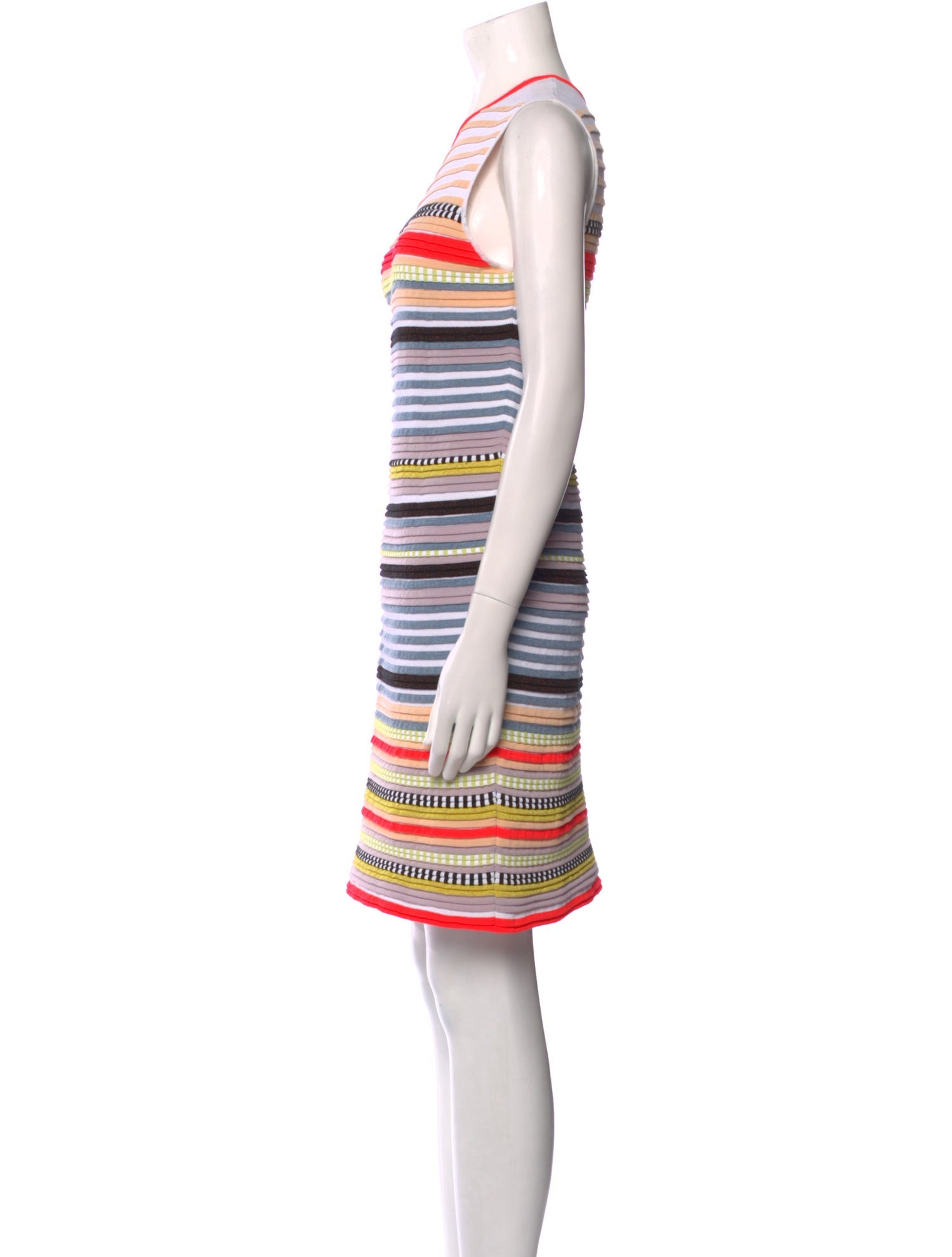Suno Striped Mini Dress