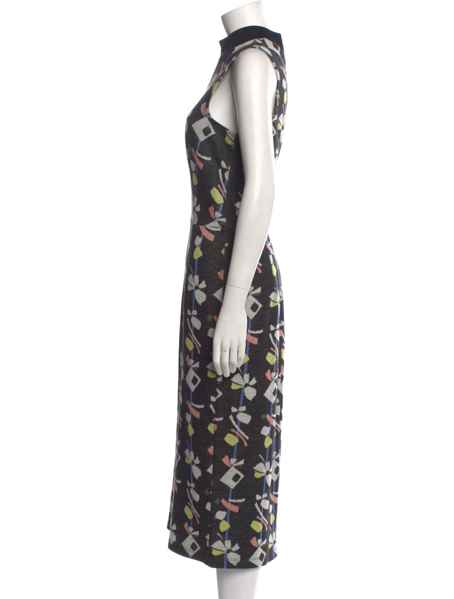 Suno Printed Long Dress