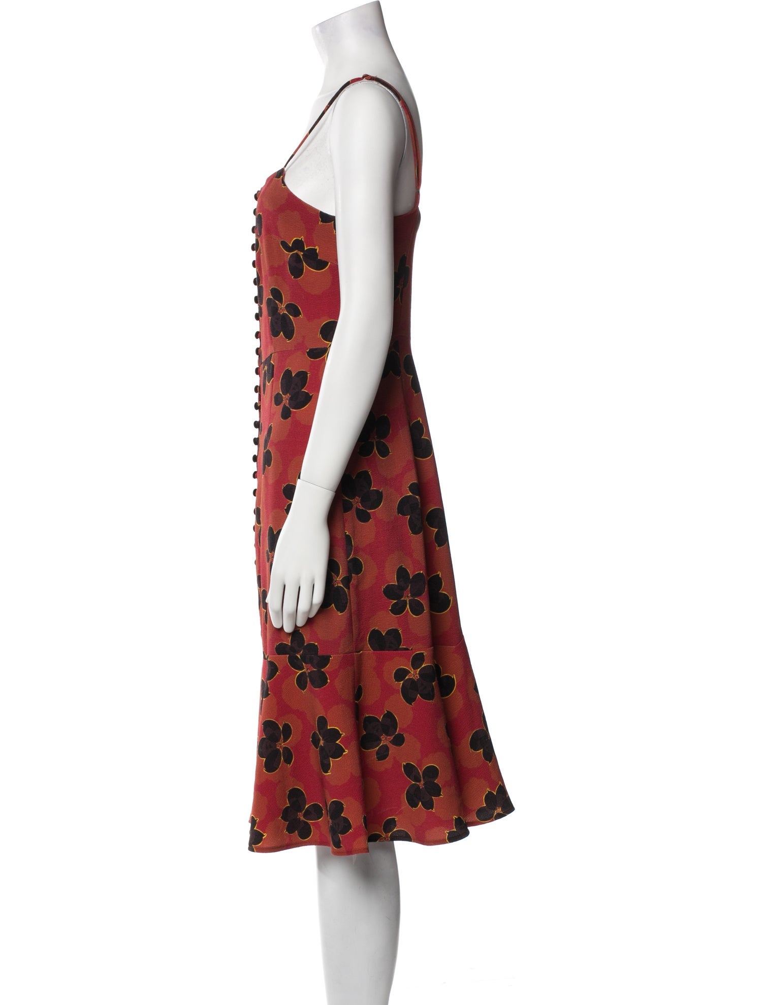 Suno Silk Midi Length Dress