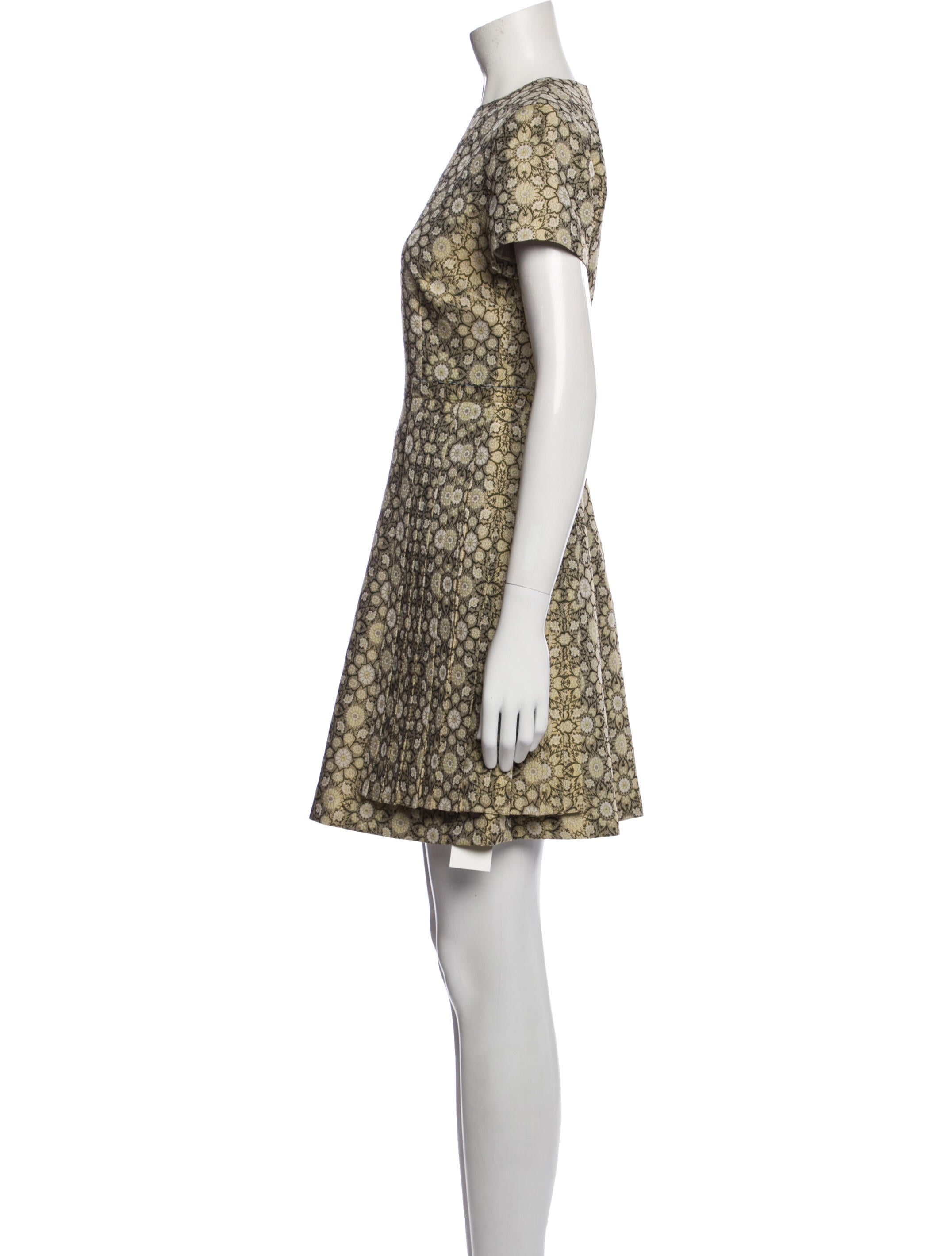 Suno Floral Print Mini Dress