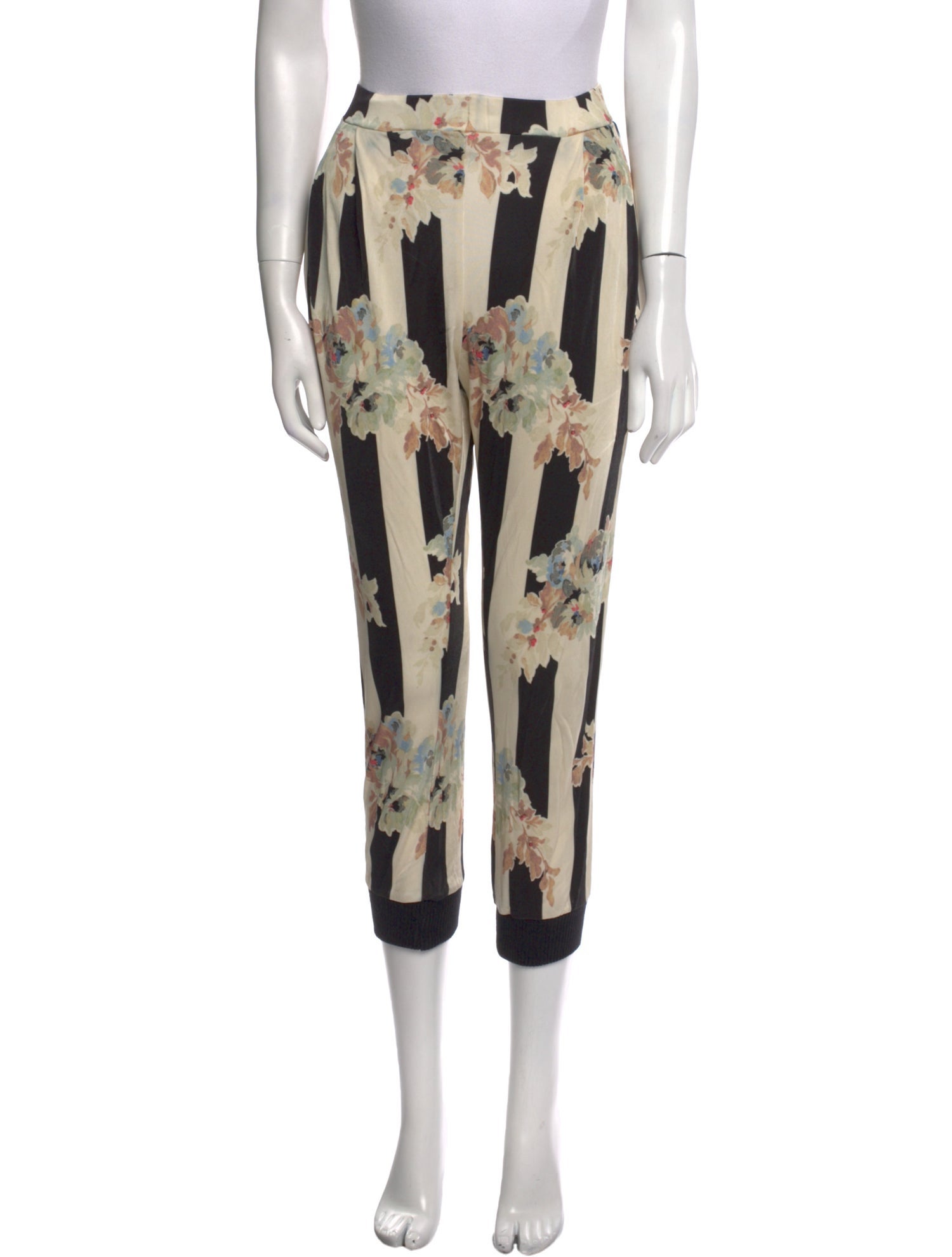 Suno Floral Print Skinny Leg Pants