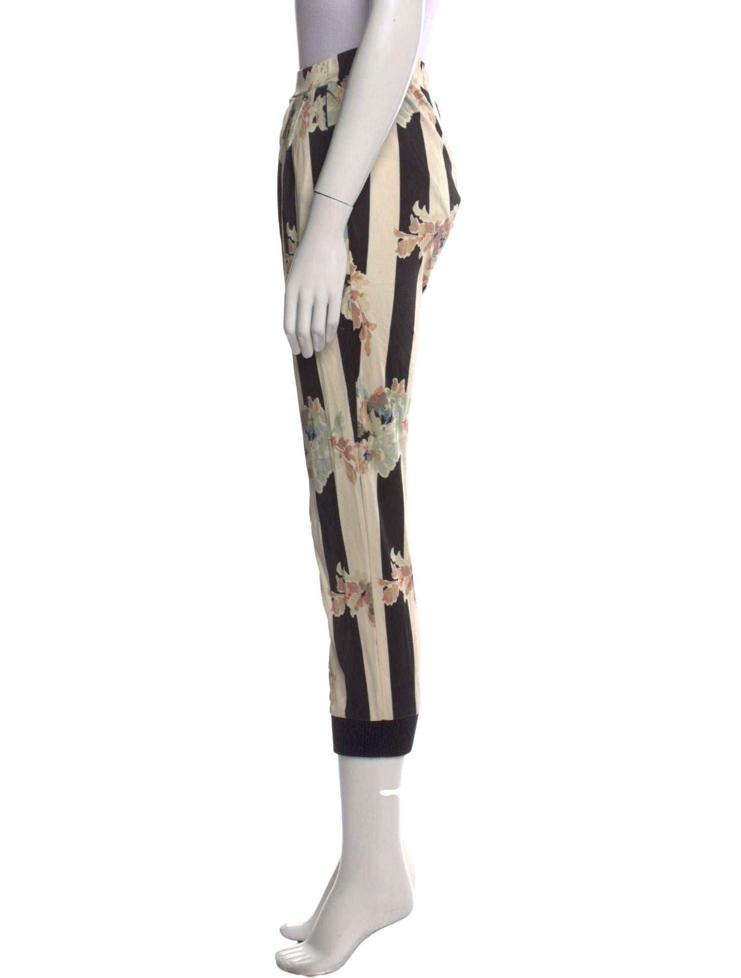 Suno Floral Print Skinny Leg Pants