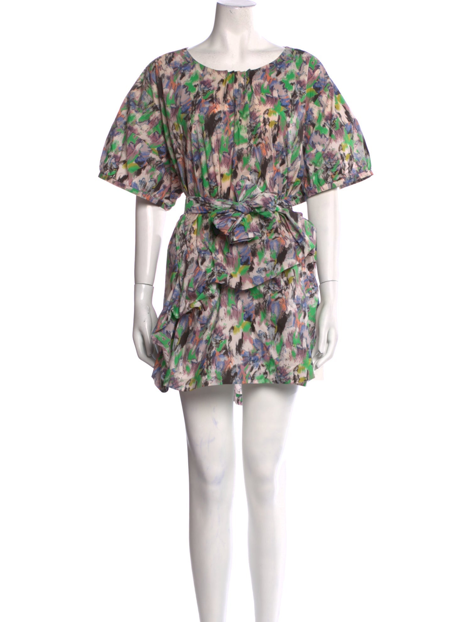 Suno Printed Mini Dress