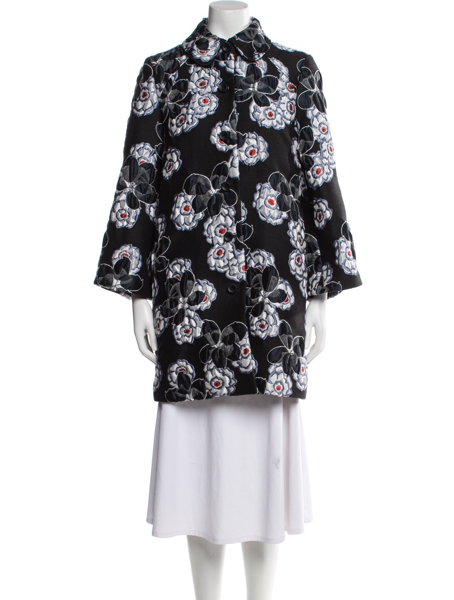 Suno Floral Print Coat