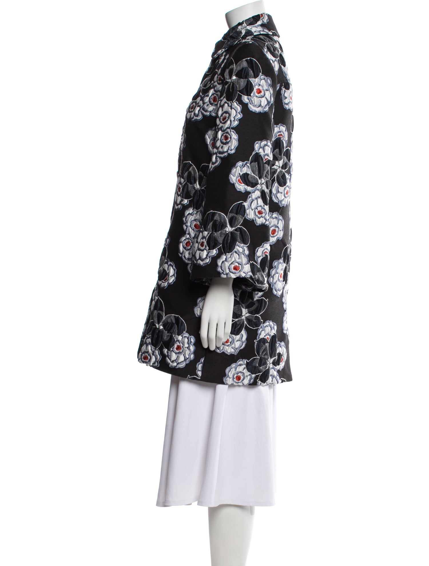 Suno Floral Print Coat