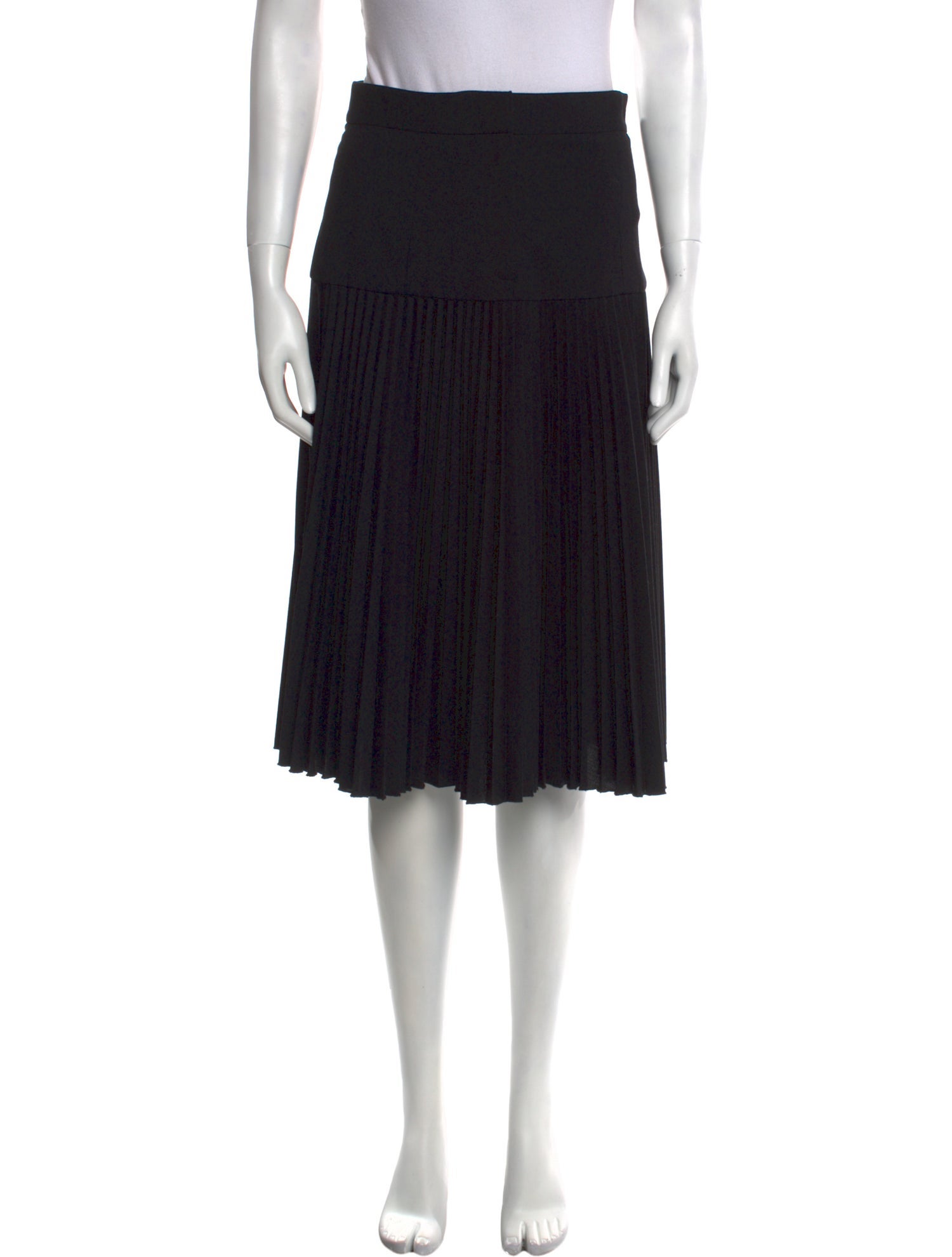 Suno Virgin Wool Knee-Length Skirt
