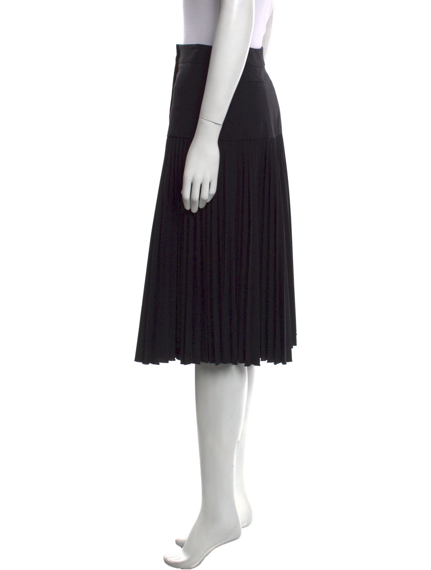 Suno Virgin Wool Knee-Length Skirt
