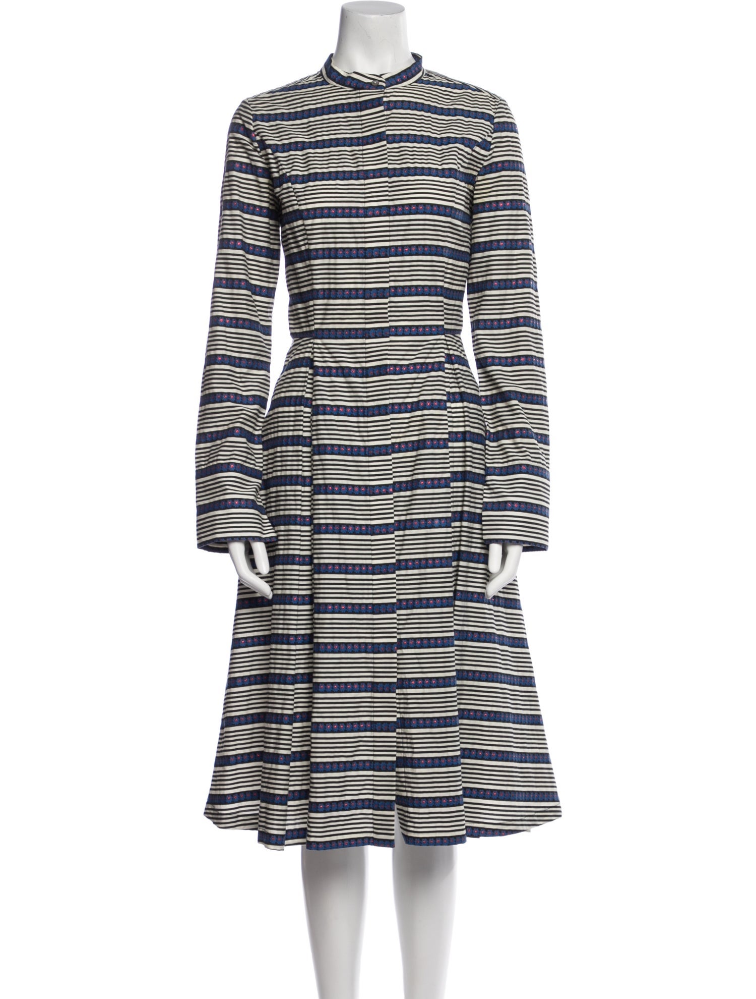 Suno Striped Midi Length Dress