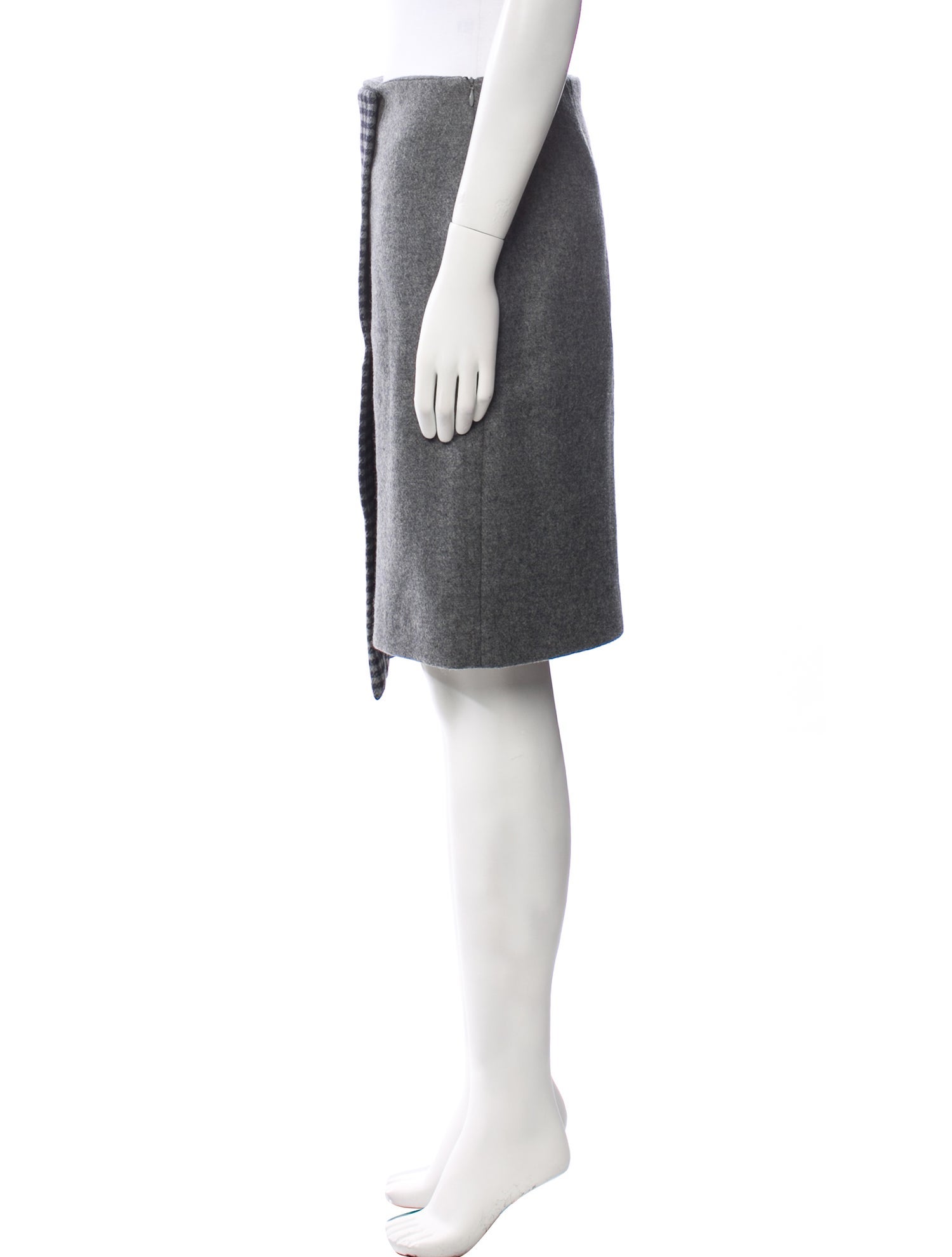 Suno Virgin Wool Knee-Length Skirt
