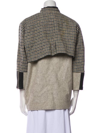 Suno Wool Houndstooth Print Jacket