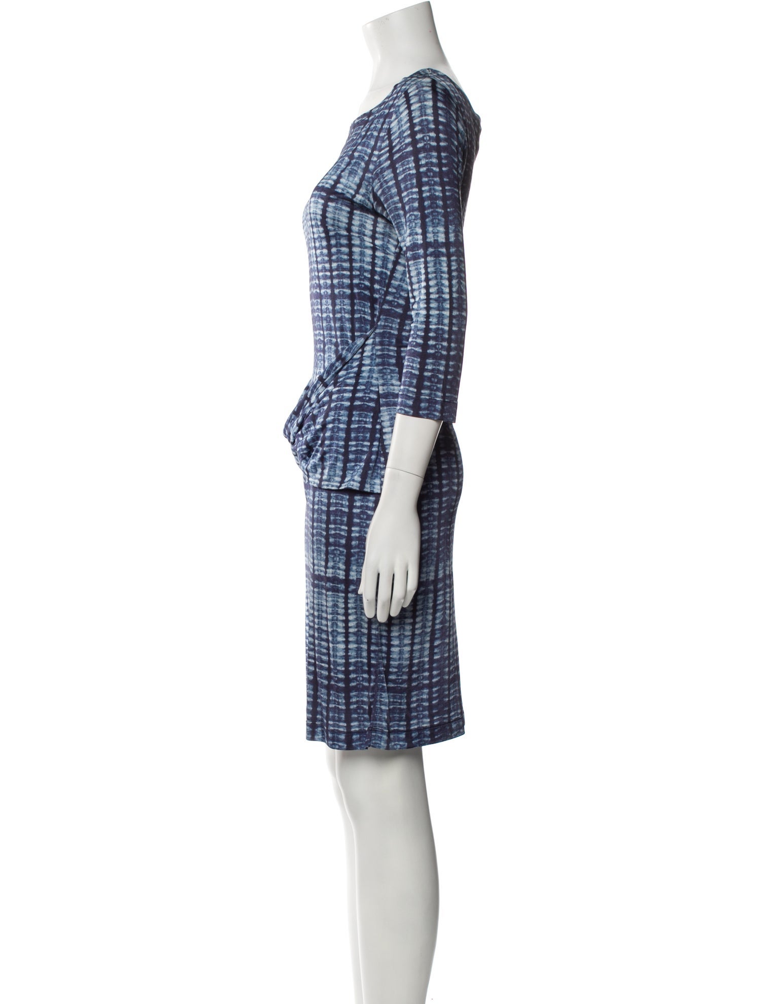 Suno Plaid Print Mini Dress