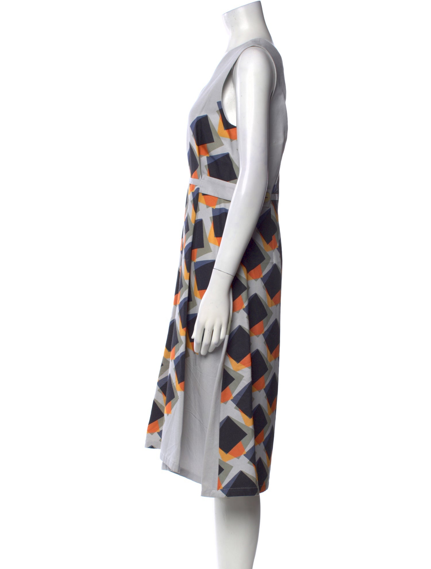 Suno Printed Midi Length Dress