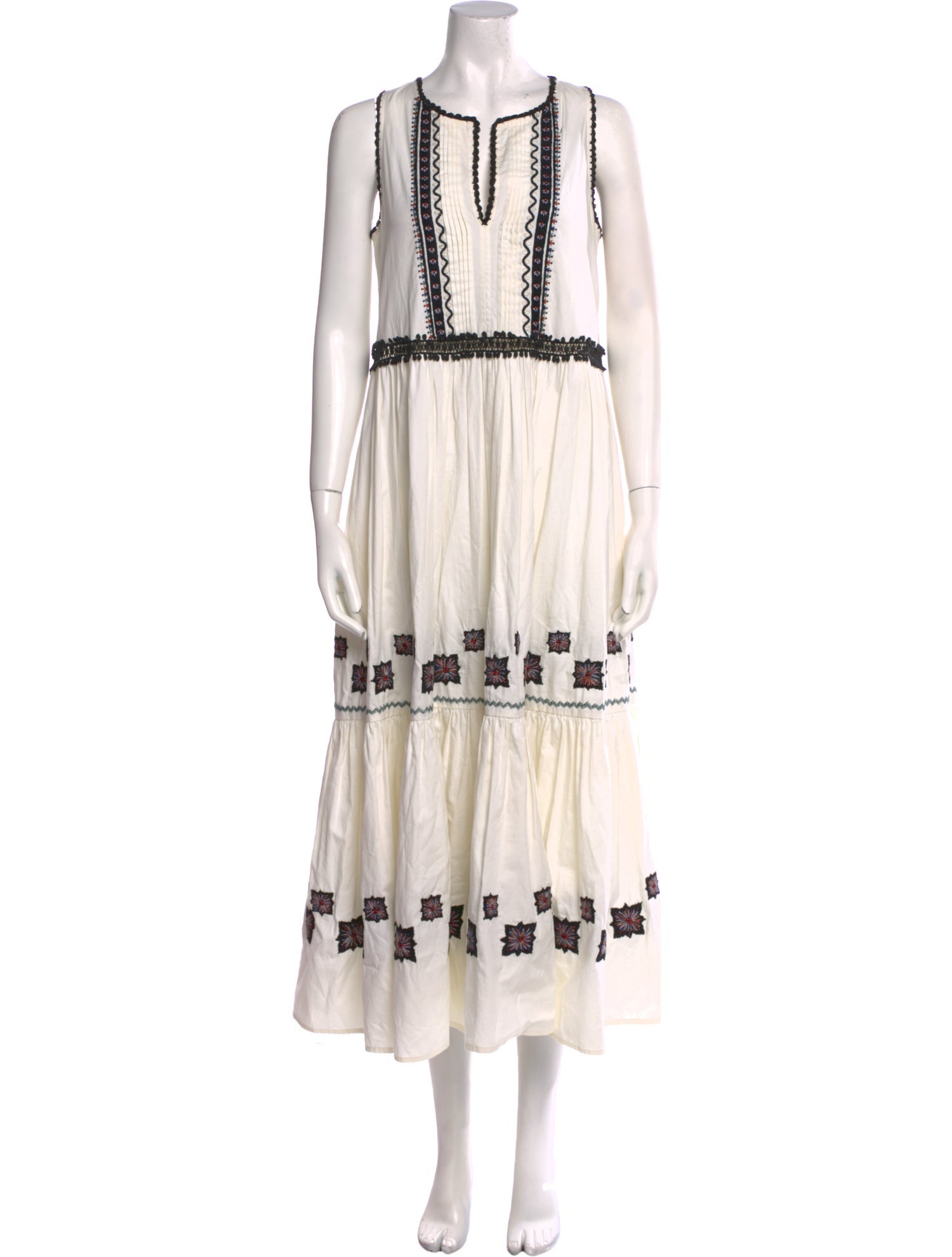 Suno V-Neck Long Dress