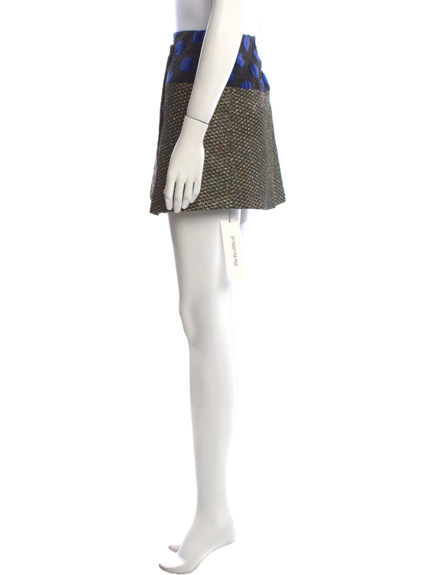 Suno Animal Print Mini Skirt