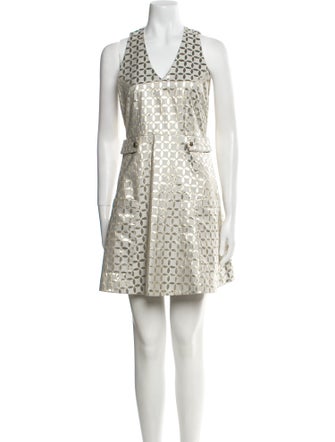 Suno Printed Mini Dress