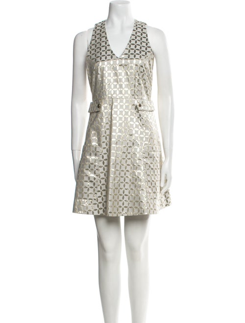 Suno Printed Mini Dress