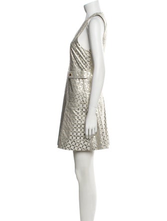 Suno Printed Mini Dress