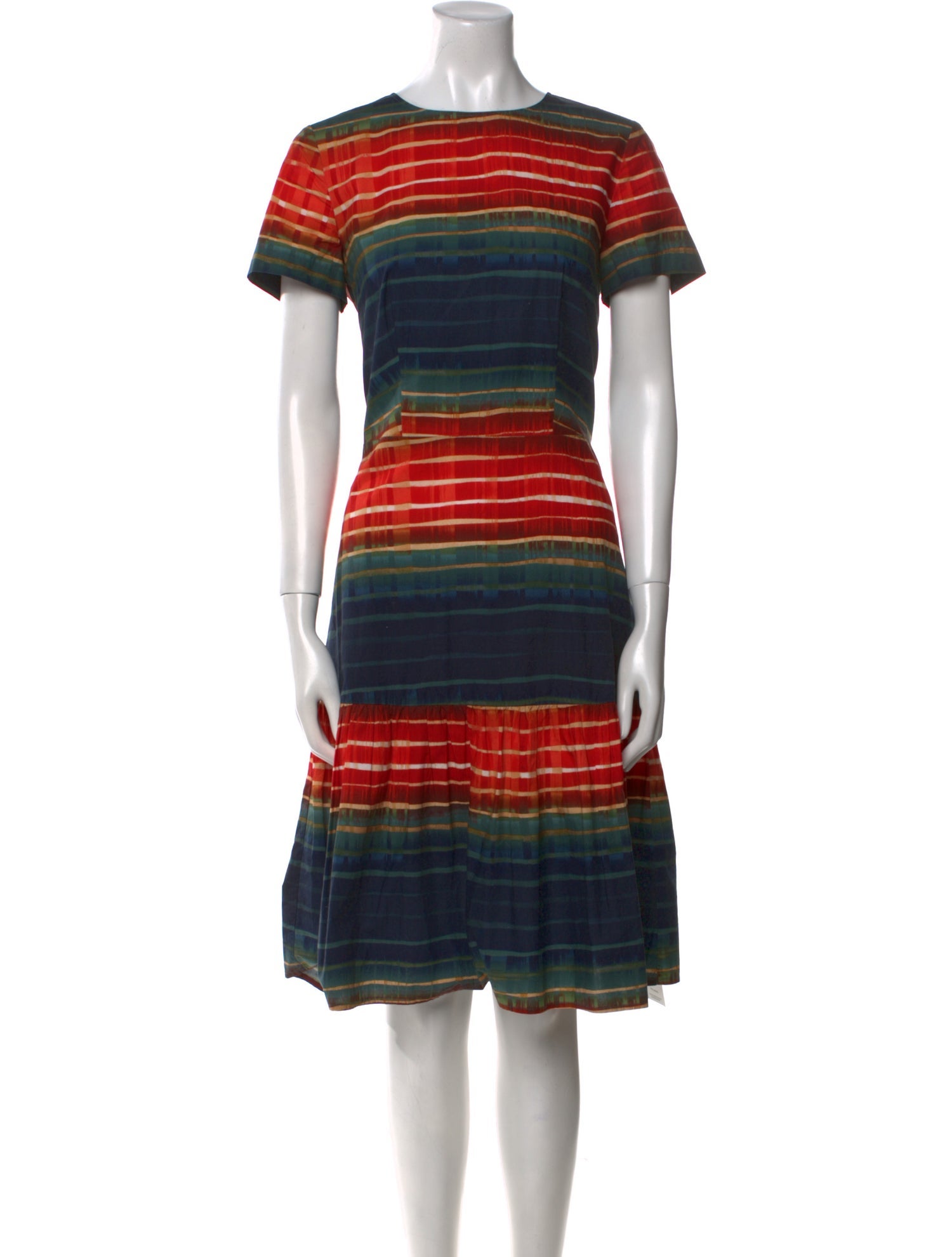 Suno Striped Knee-Length Dress