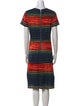 Suno Striped Knee-Length Dress