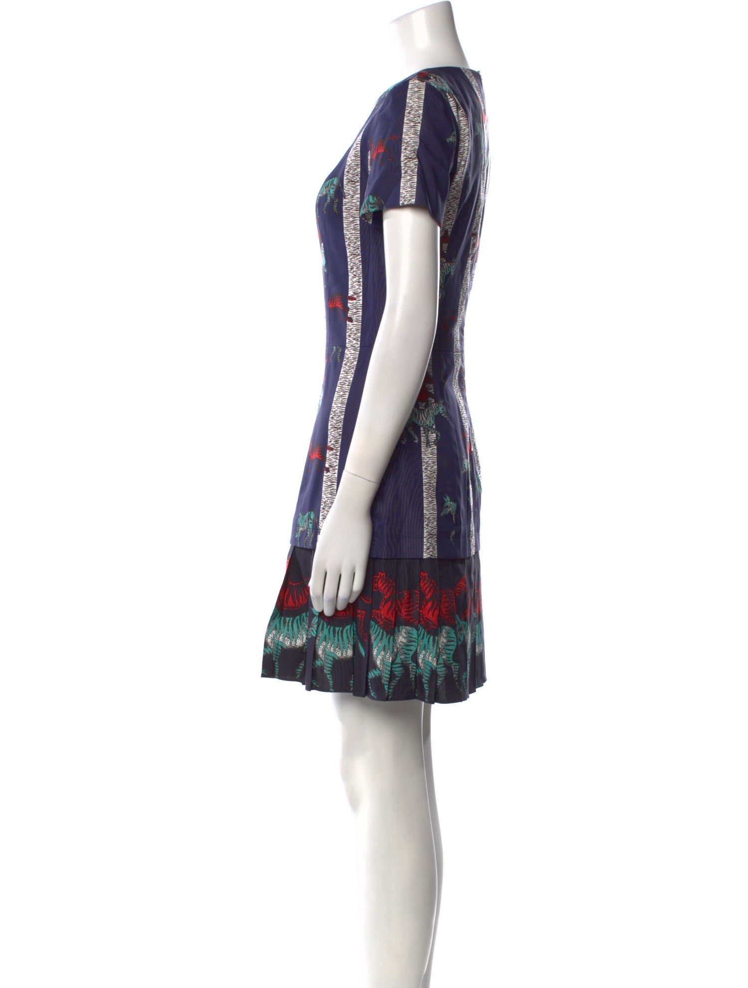 Suno Printed Mini Dress