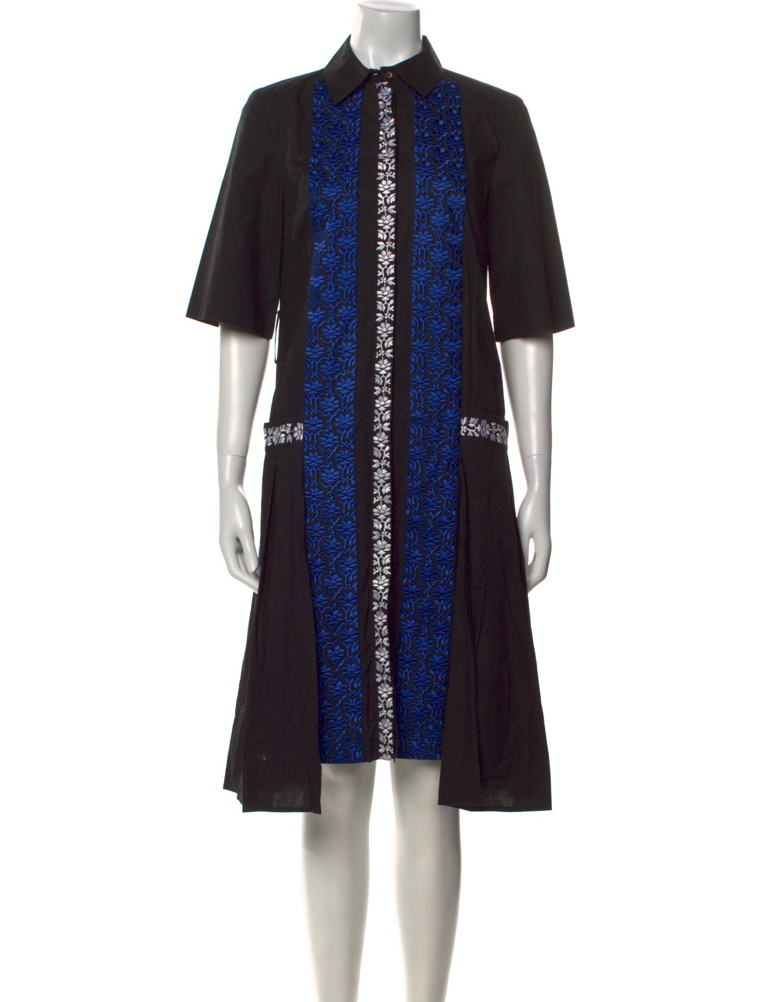 Suno Printed Knee-Length Dress