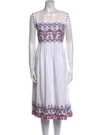 Suno Printed Midi Length Dress
