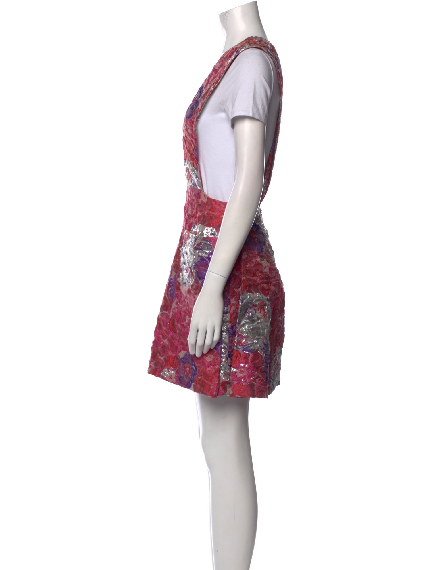 Suno Floral Print Mini Dress