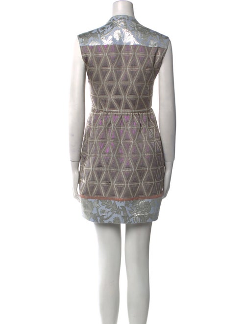 Suno Printed Mini Dress