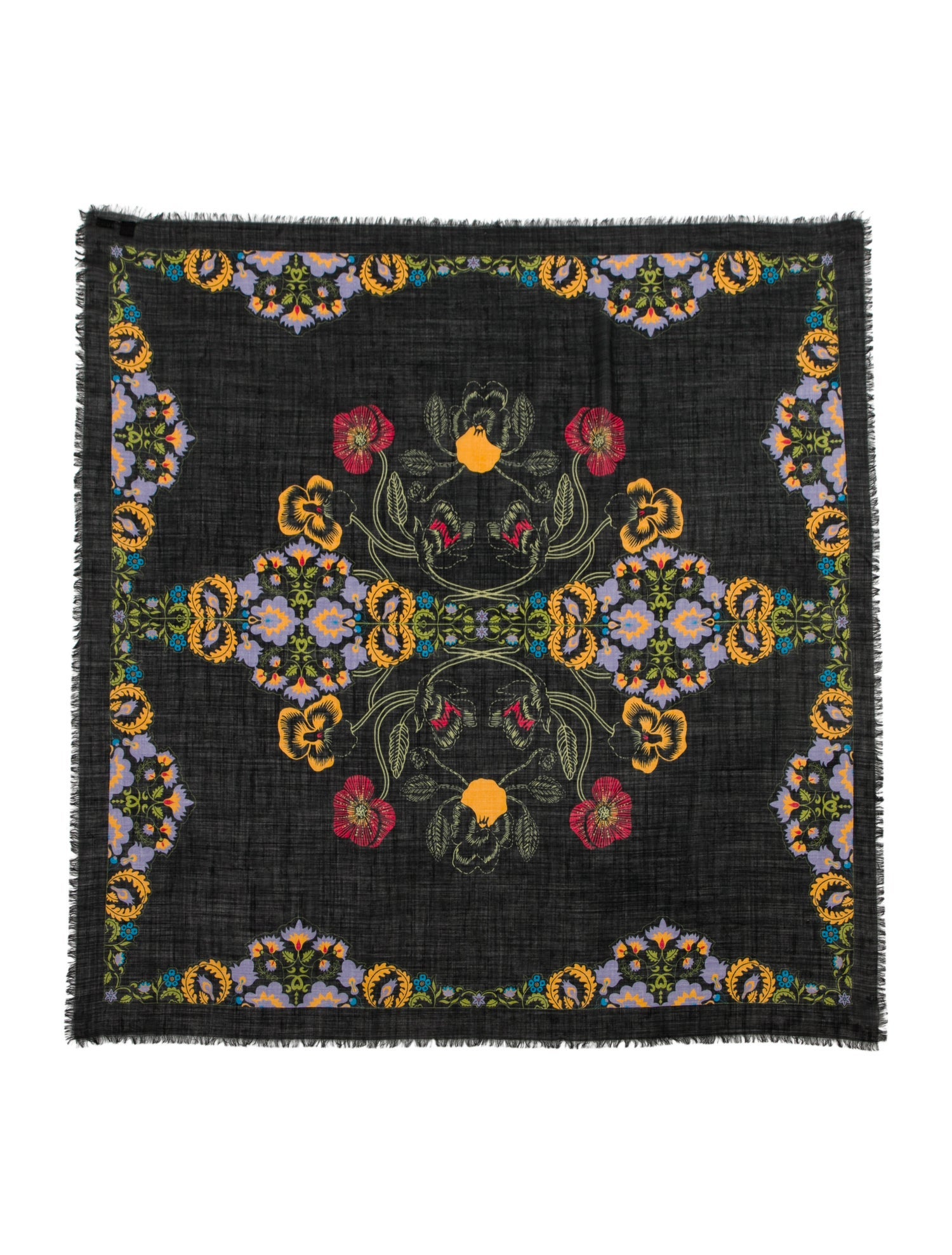 Suno Wool Printed Scarf