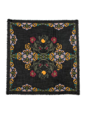 Suno Wool Printed Scarf