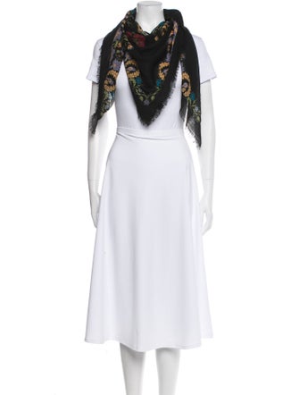 Suno Wool Printed Scarf