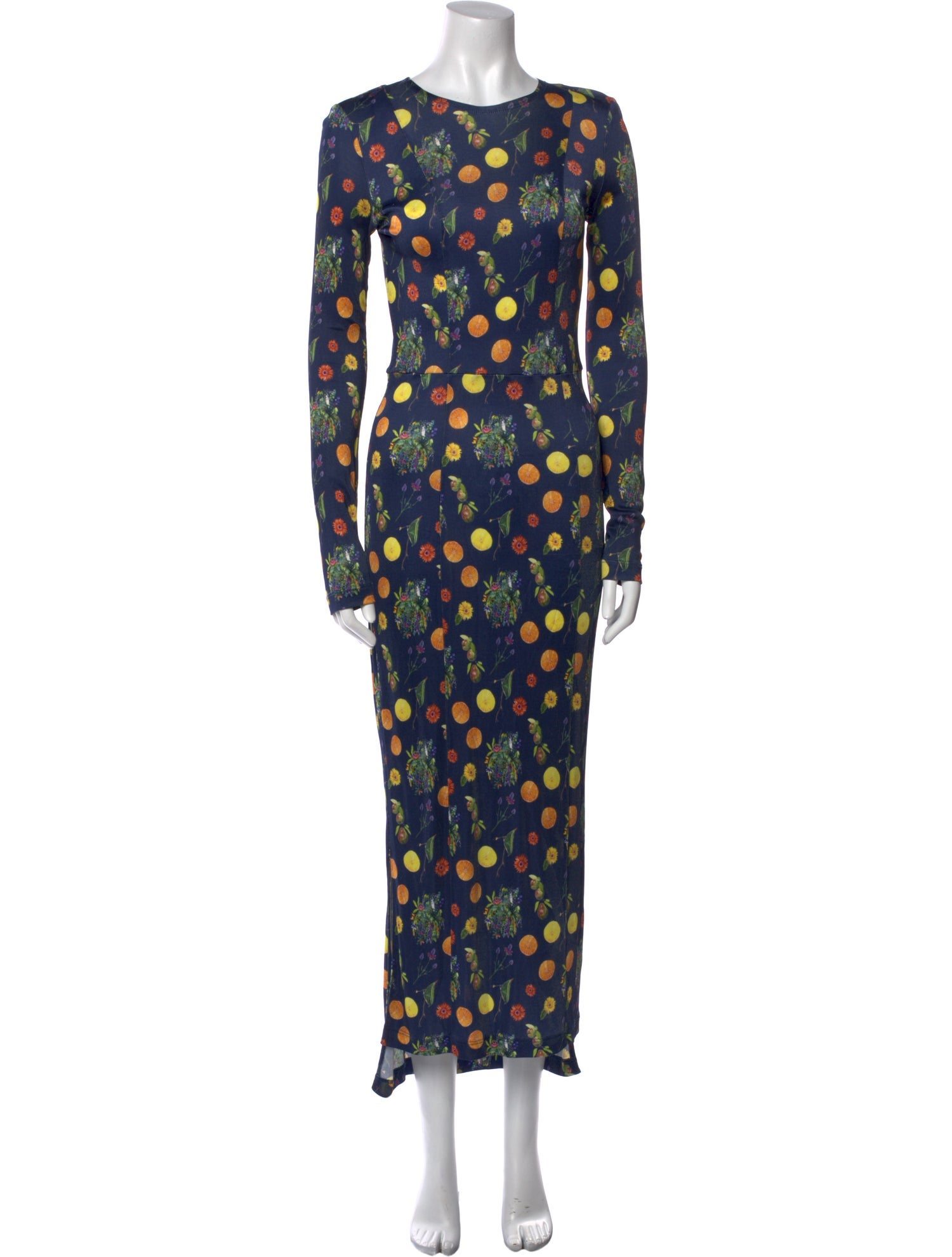 Suno Polka Dot Print Long Dress