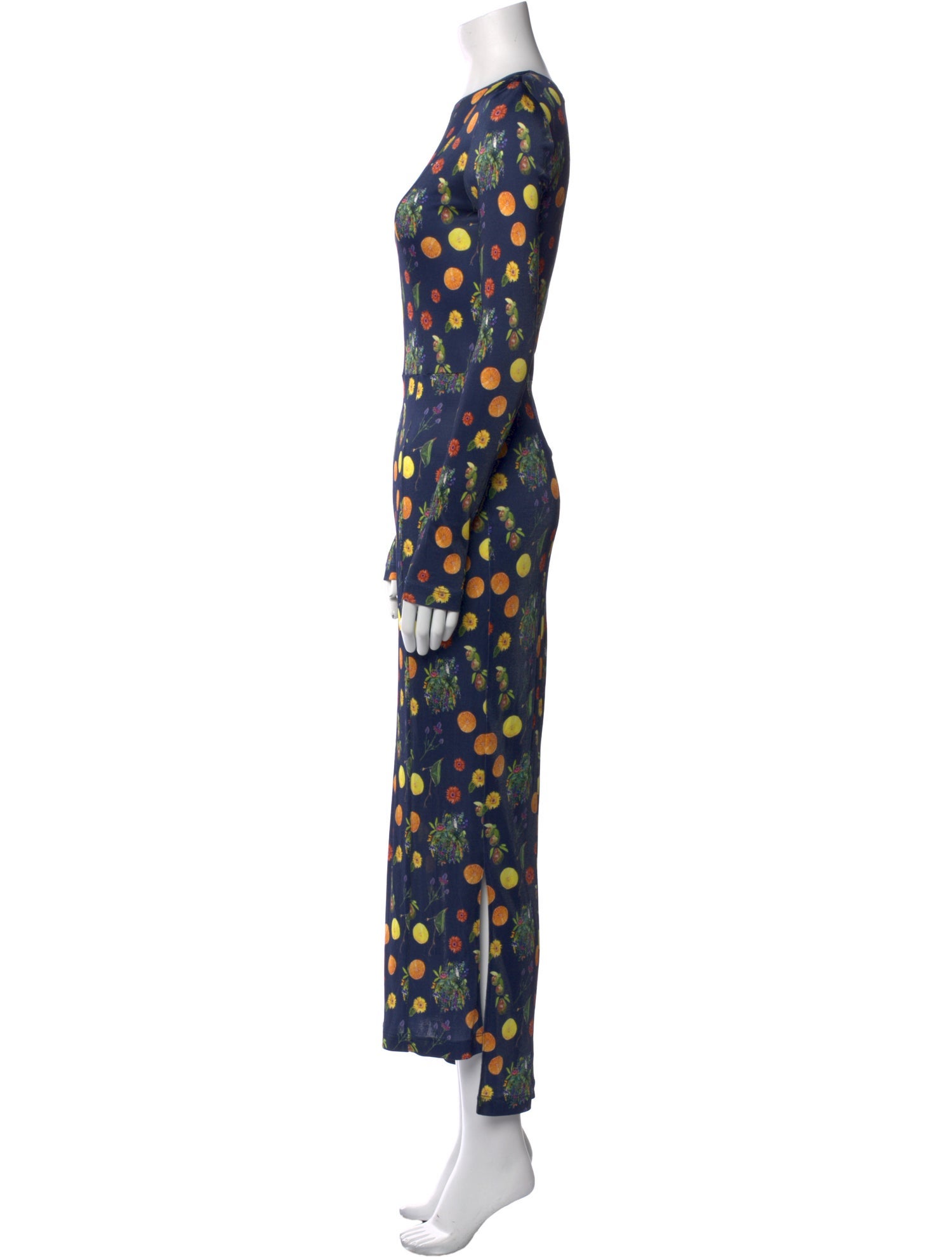 Suno Polka Dot Print Long Dress
