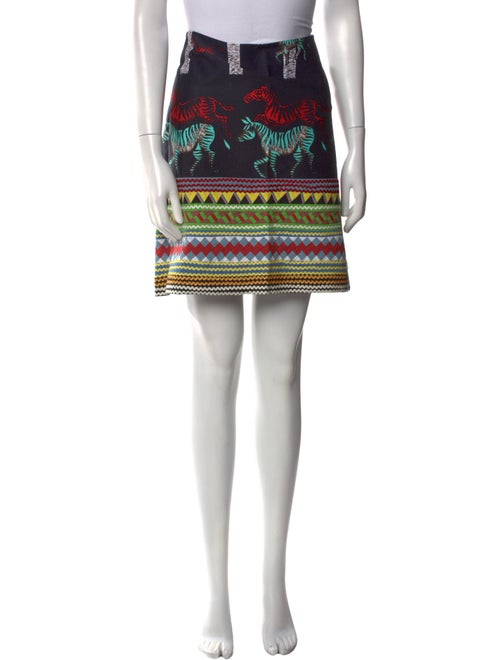 Suno Printed Mini Skirt