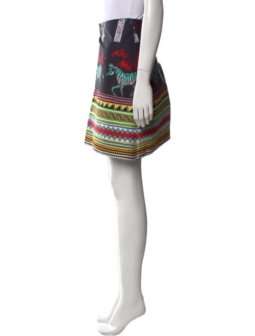 Suno Printed Mini Skirt