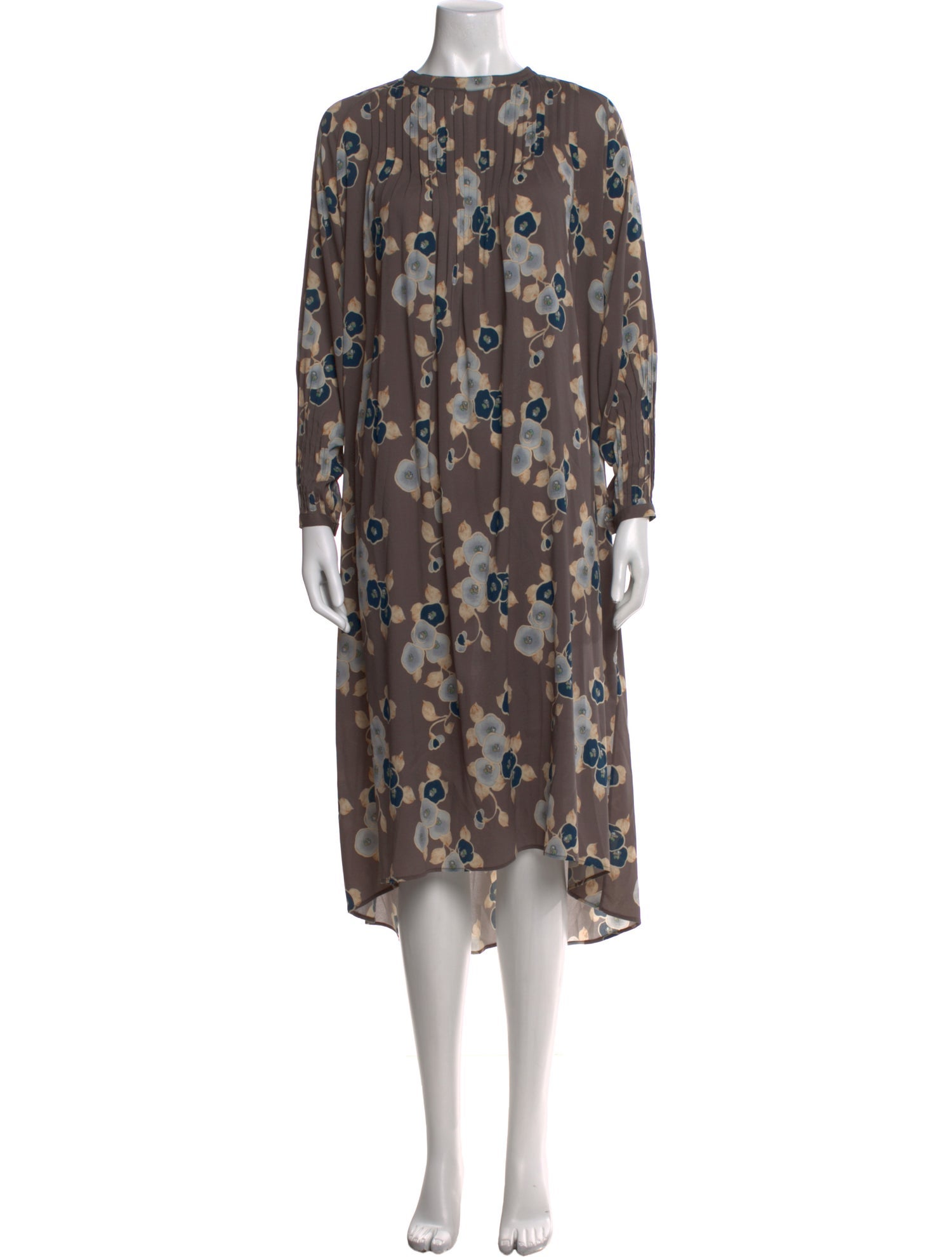 Suno Floral Print Long Dress