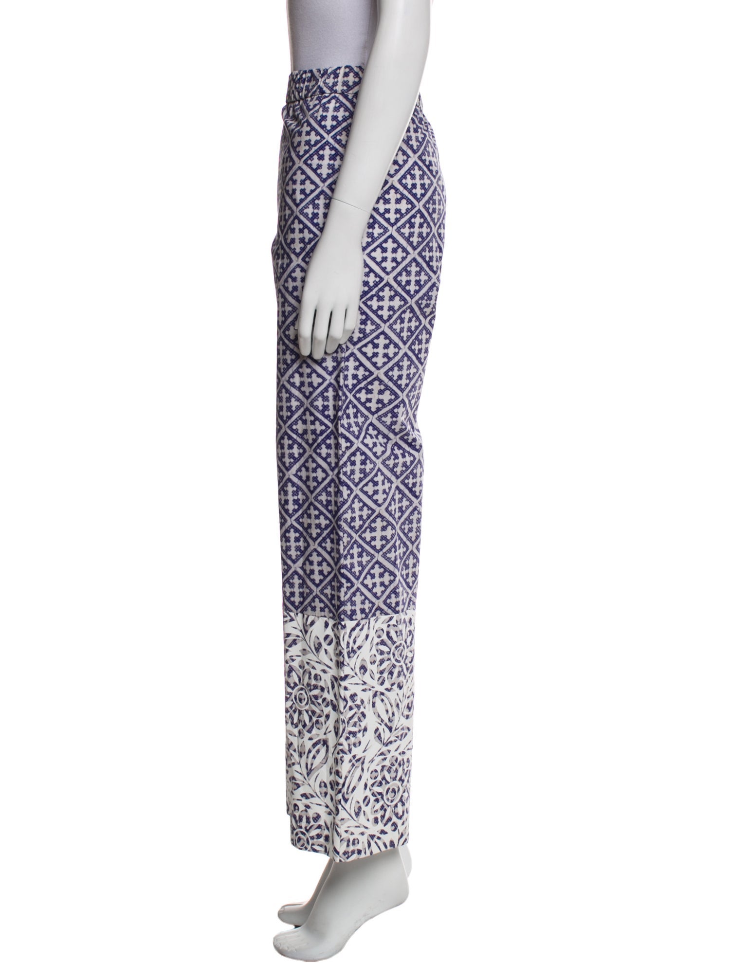 Suno Printed Wide Leg Pants