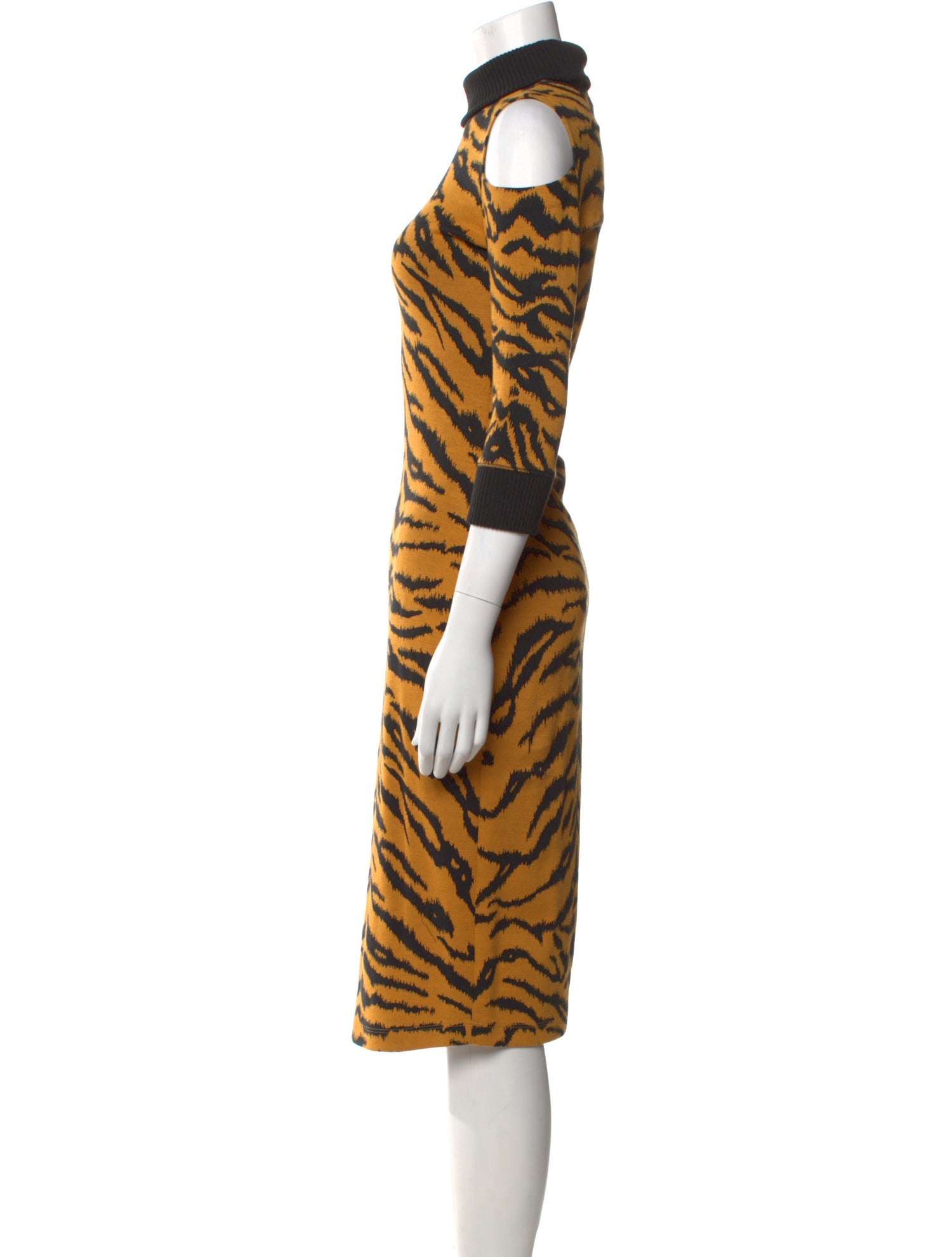 Suno Animal Print Midi Length Dress