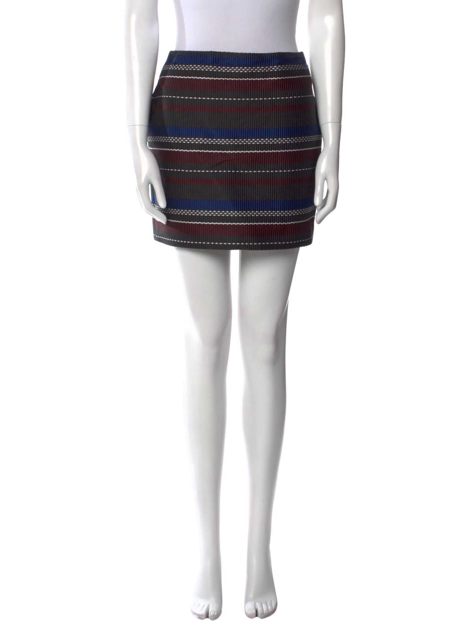 Suno Striped Mini Skirt