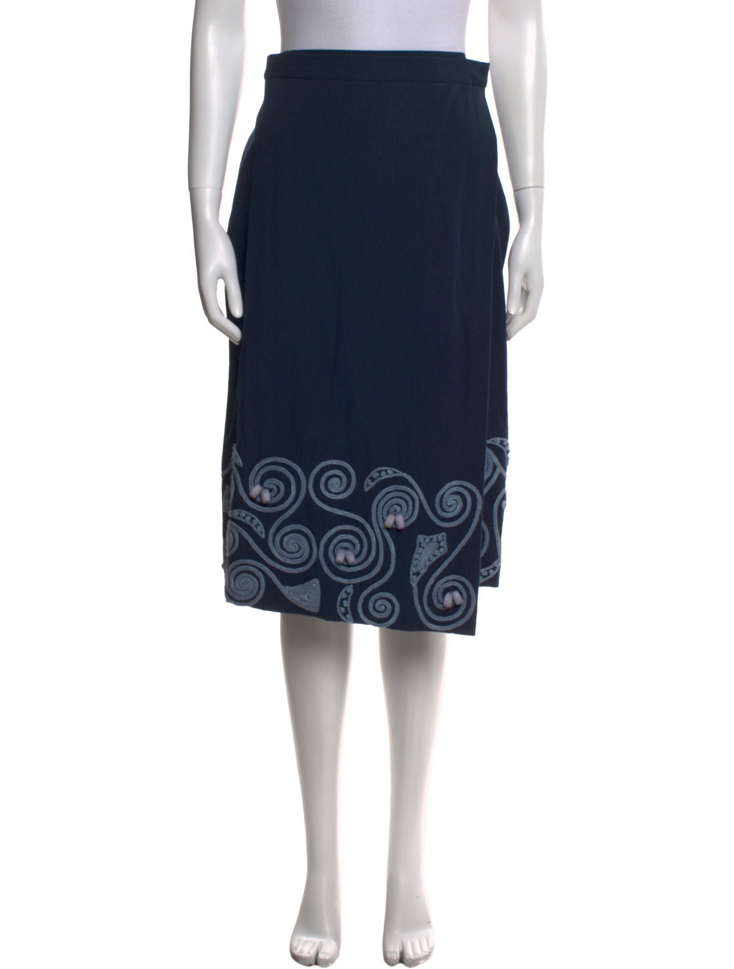 Suno Printed Knee-Length Skirt