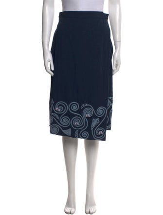 Suno Printed Knee-Length Skirt