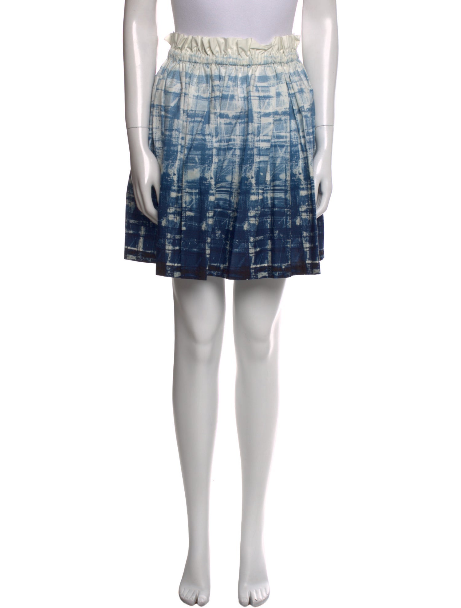 Suno Printed Mini Skirt