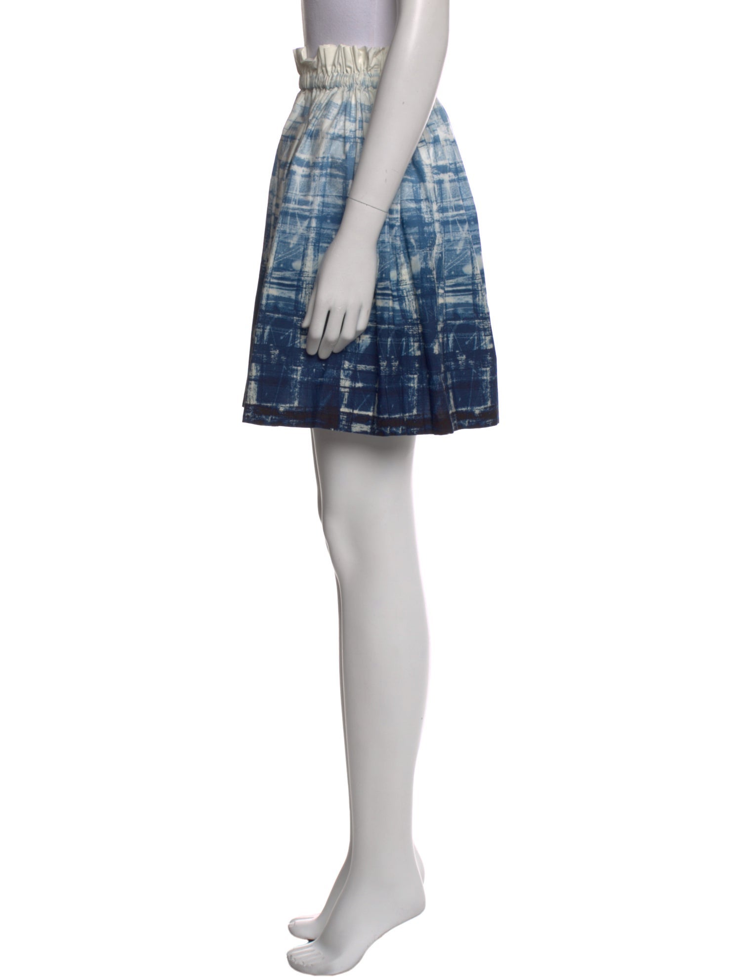 Suno Printed Mini Skirt