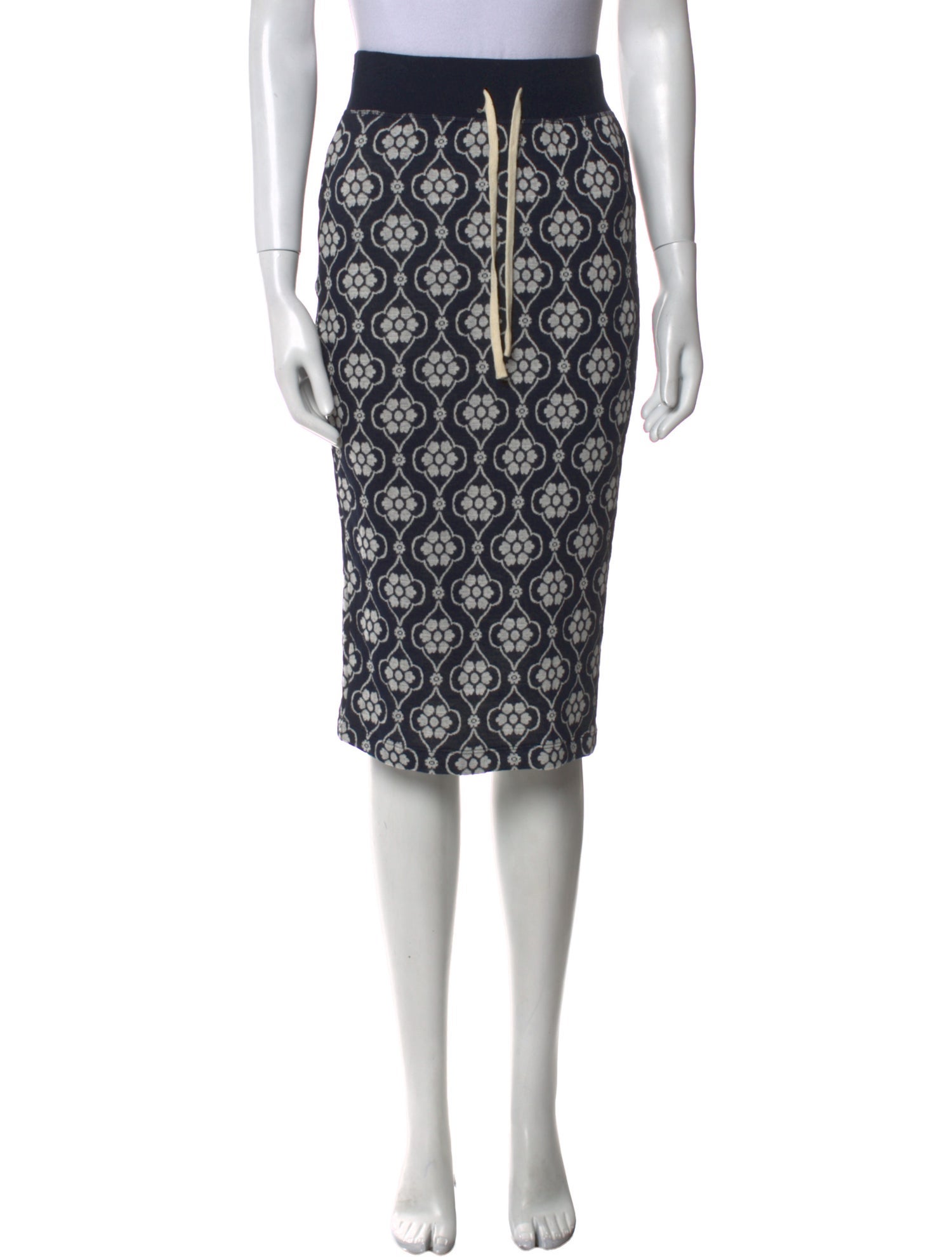 Suno Printed Knee-Length Skirt