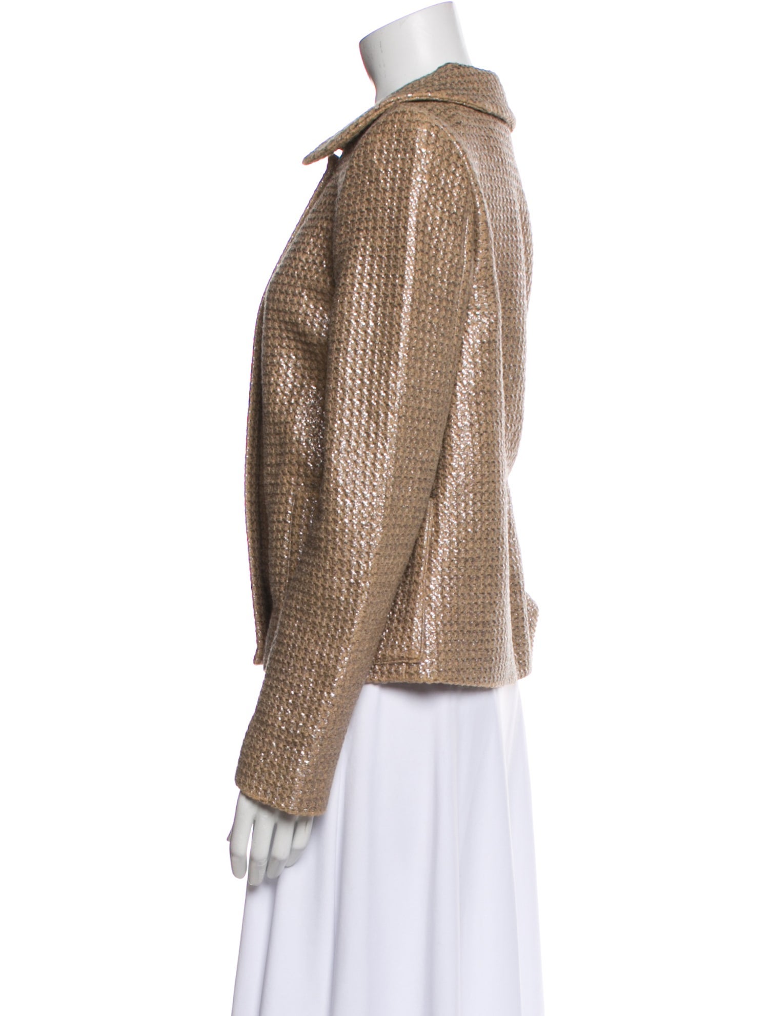 Suno Tweed Pattern Evening Jacket