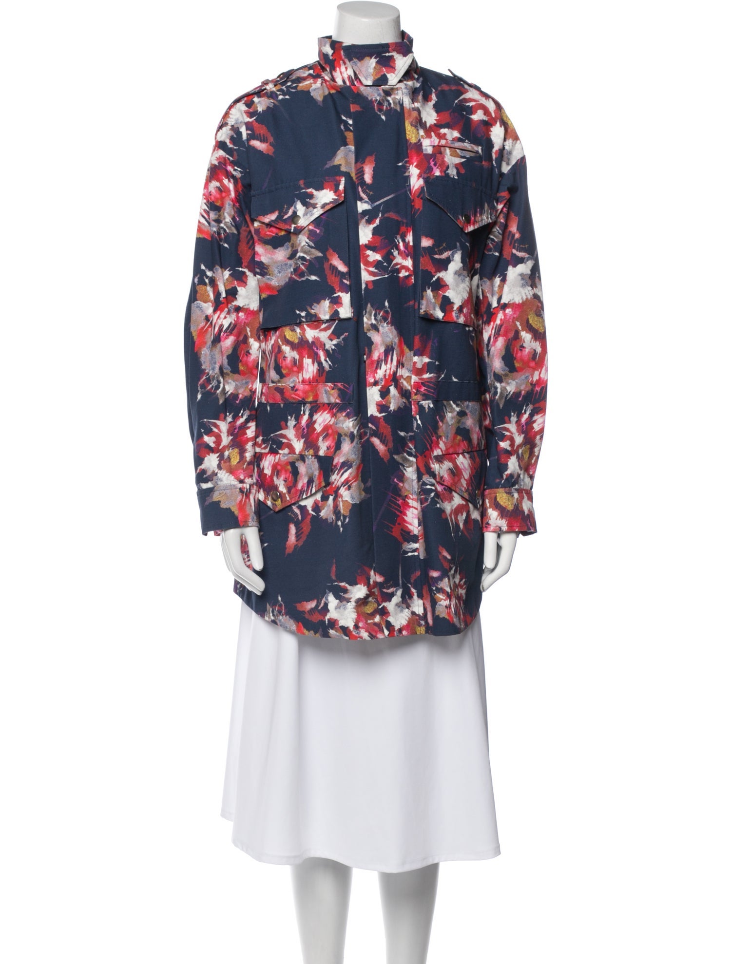 Suno Floral Print Coat