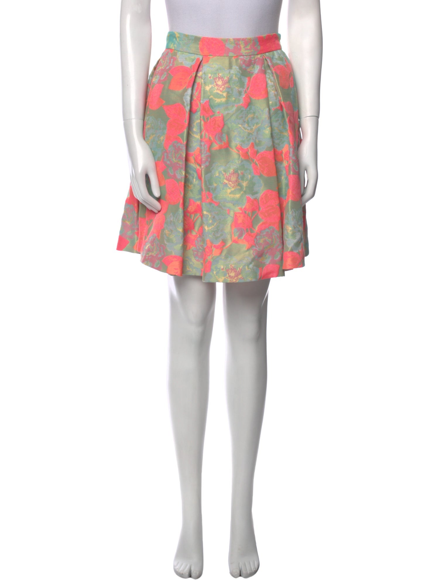 Suno Printed Knee-Length Skirt