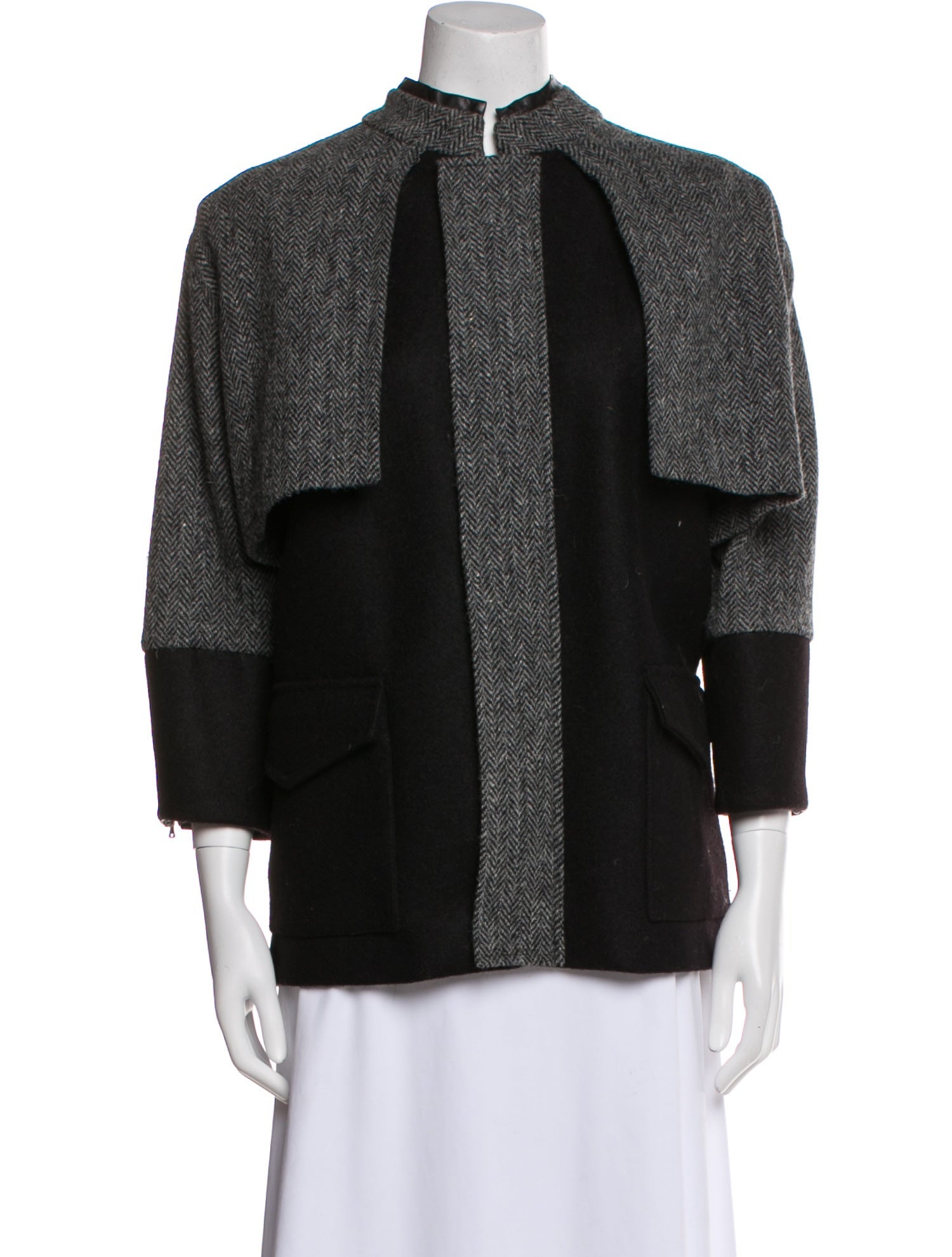 Suno Houndstooth Print Evening Jacket