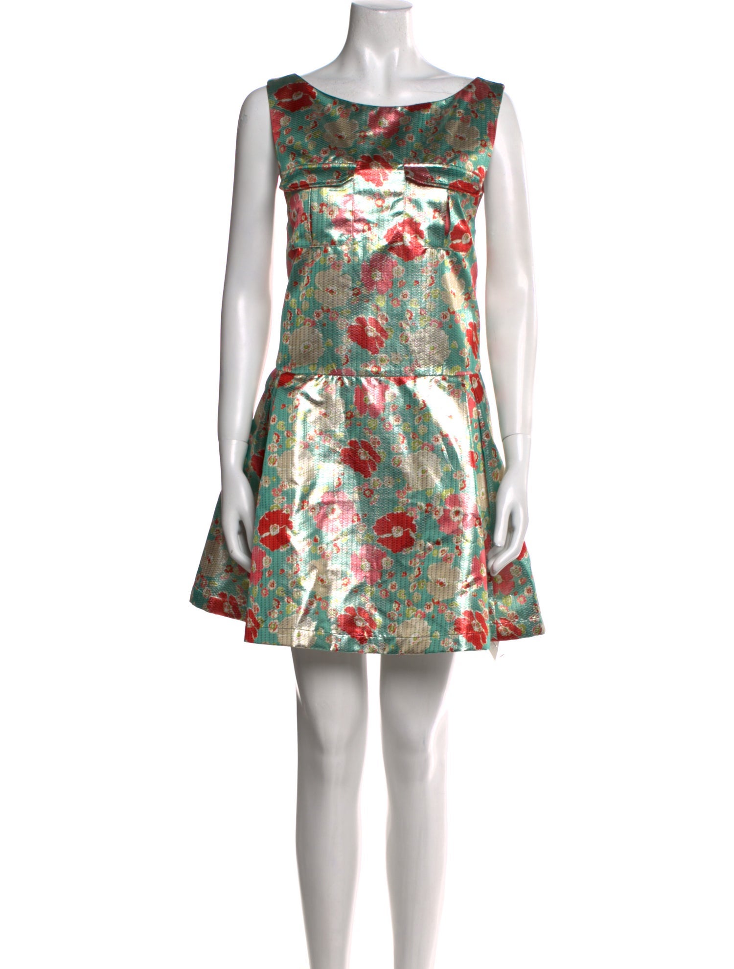 Suno Printed Mini Dress