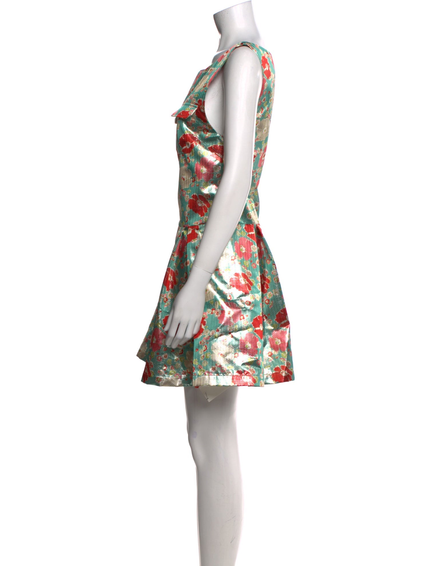 Suno Printed Mini Dress